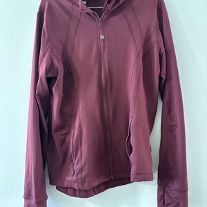 90 Degree By Reflex Maroon Performance Zip Jacket